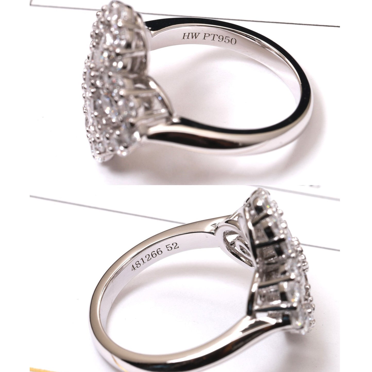 [CA]LOOP RING FULL MOTIF DIAMOND 16MM SILVE