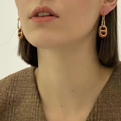 [CA]HM O'MAILLON GOLD EARRINGS