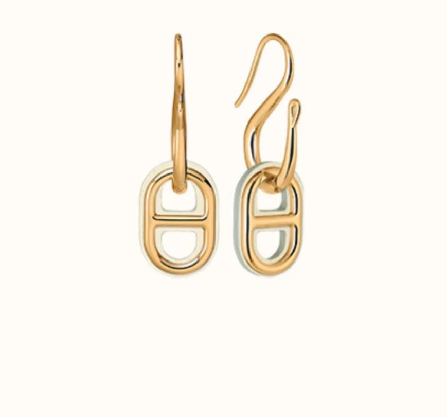 [CA]HM O'MAILLON GOLD EARRINGS