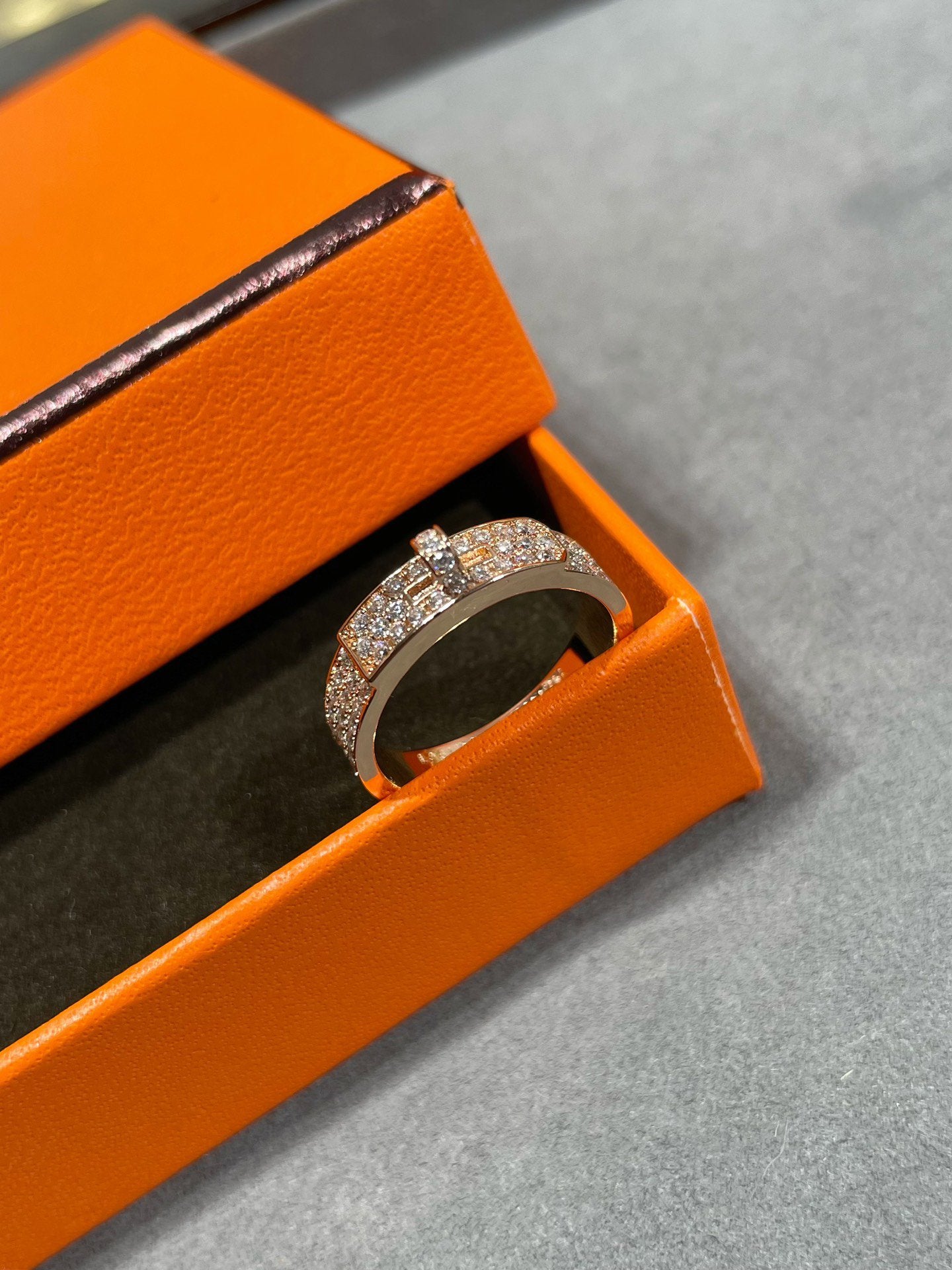 [CA]KELLY PINK GOLD DIAMOND RING