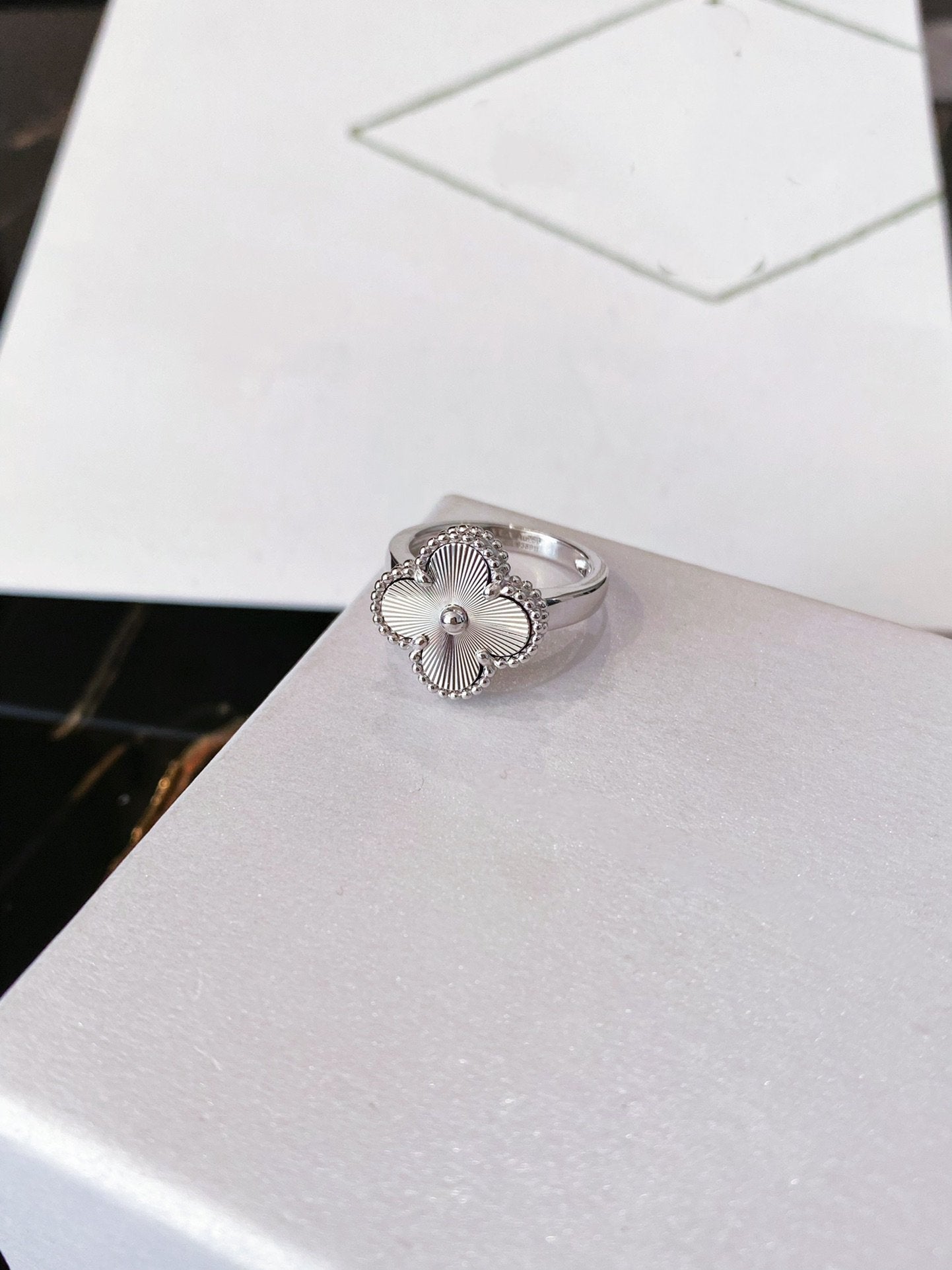 [CA]CLOVER SILVER RING