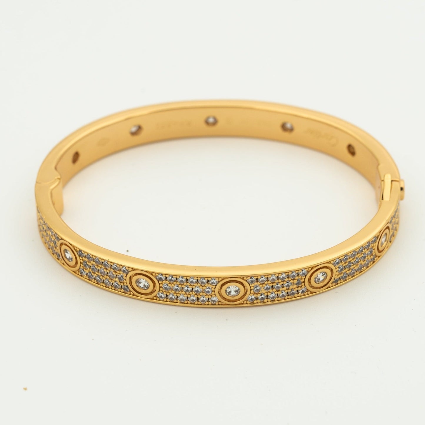 [CA]LOVE BRACELET 6.1MM DIAMOND-PAVED 10 BIG DIAMONDS