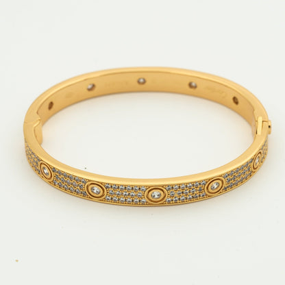 [CA]LOVE BRACELET 6.1MM DIAMOND-PAVED 10 BIG DIAMONDS