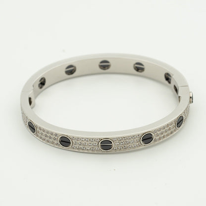 [CA]LOVE BRACELET 6.1MM DIAMOND-PAVED CERAMIC