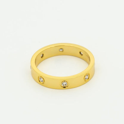 [CA]LOVE RING 3.6MM 8 DIAMONDS