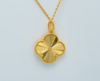 [CA]CLOVER 25MM PEDANT NECKLACE GOLD