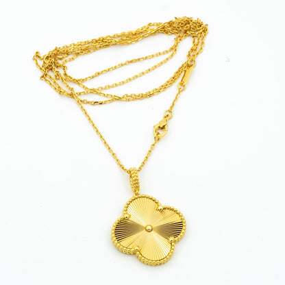 [CA]CLOVER 25MM PEDANT NECKLACE GOLD