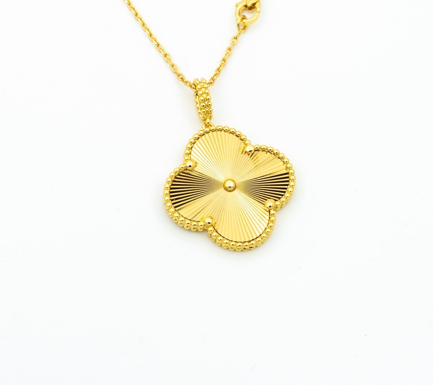 [CA]CLOVER 25MM PEDANT NECKLACE GOLD