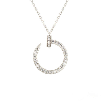 [CA]JUSTE NECKLACE SILVER DIAMONDS