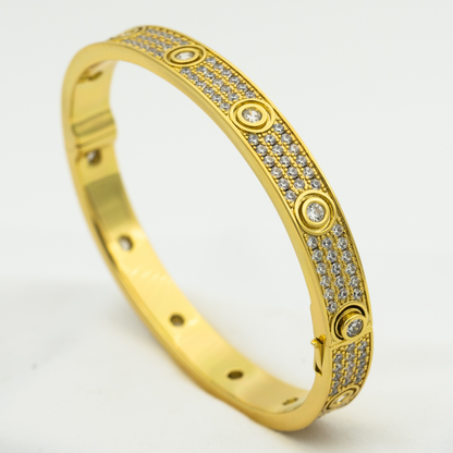 [CA]LOVE BRACELET 6.1MM DIAMOND-PAVED 10 BIG DIAMONDS