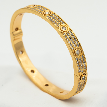 [CA]LOVE BRACELET 6.1MM DIAMOND-PAVED 10 BIG DIAMONDS