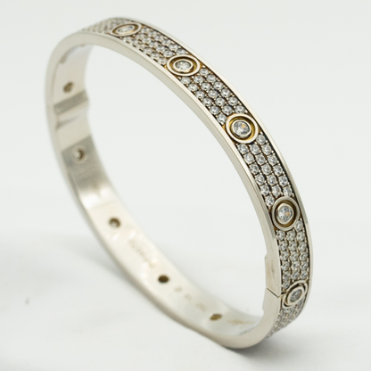 [CA]LOVE BRACELET 6.1MM DIAMOND-PAVED 10 BIG DIAMONDS