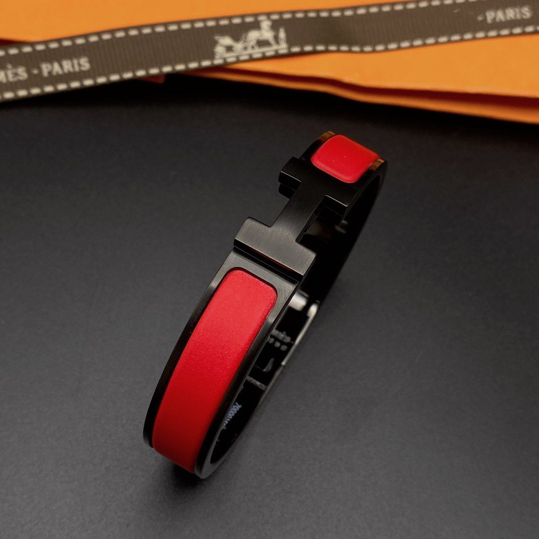 [CA]CLIC HM SO BLACK RED BRACELET