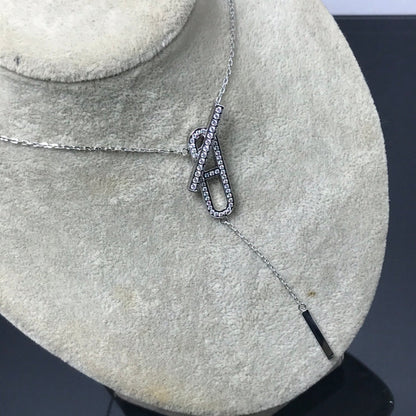 [CA]HM NECKLACE PLATINUM ROSE GOLD DIAMOND