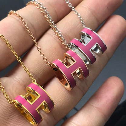 [CA]H NECKLACE PINK