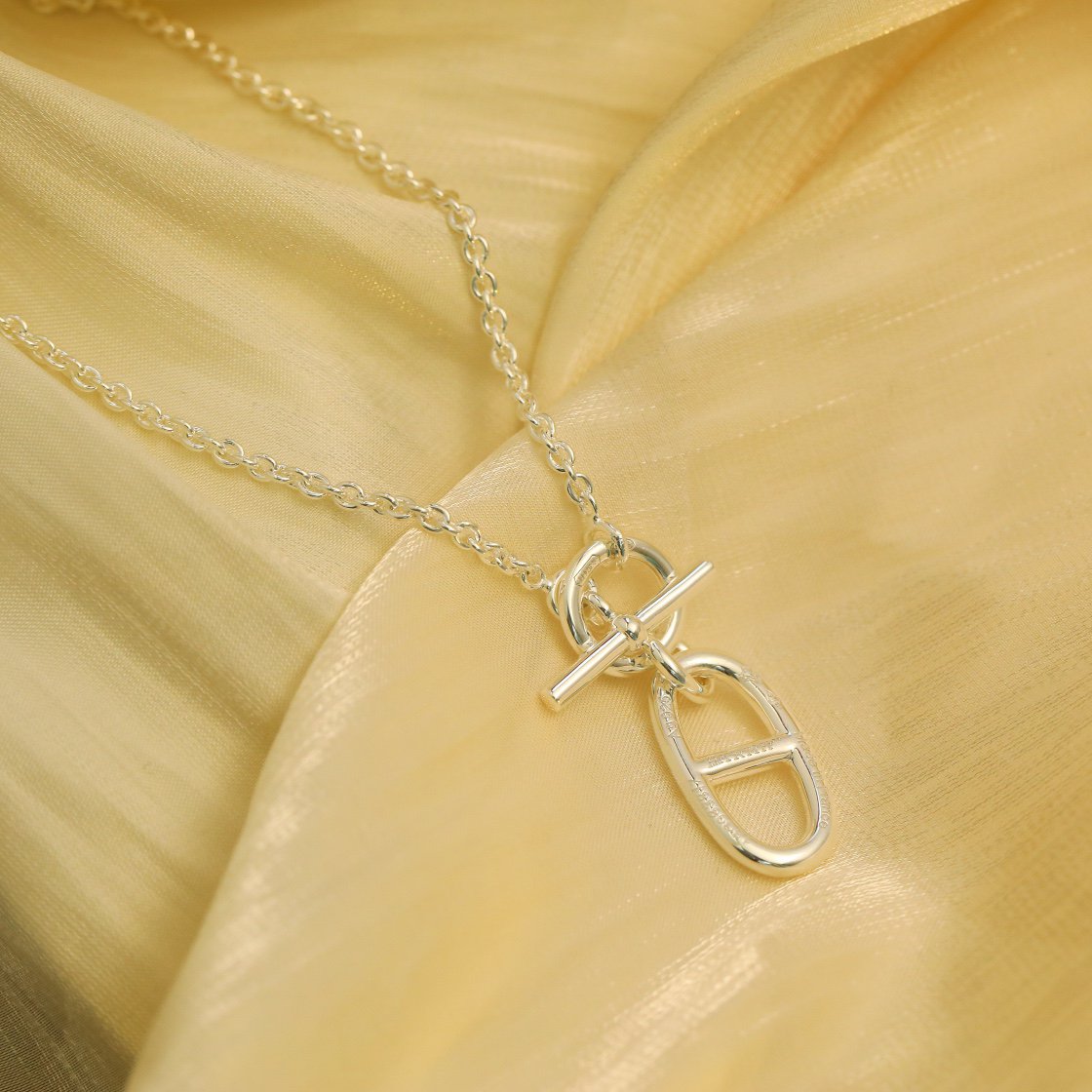 [CA]HM CHAINE D'ANCRE PENDANT NECKLACE STERLING SILVER