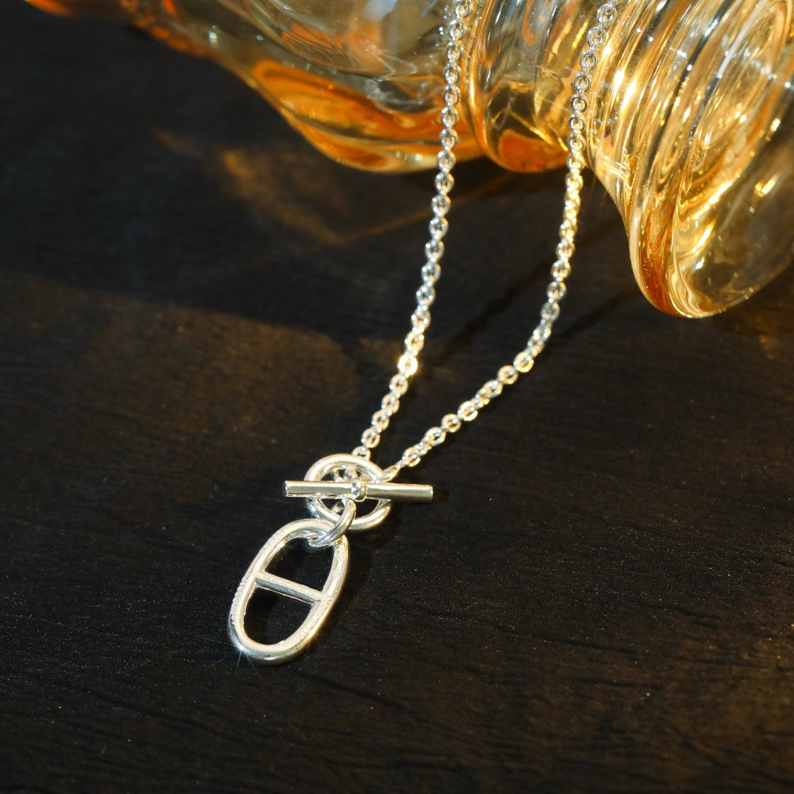 [CA]HM CHAINE D'ANCRE PENDANT NECKLACE STERLING SILVER