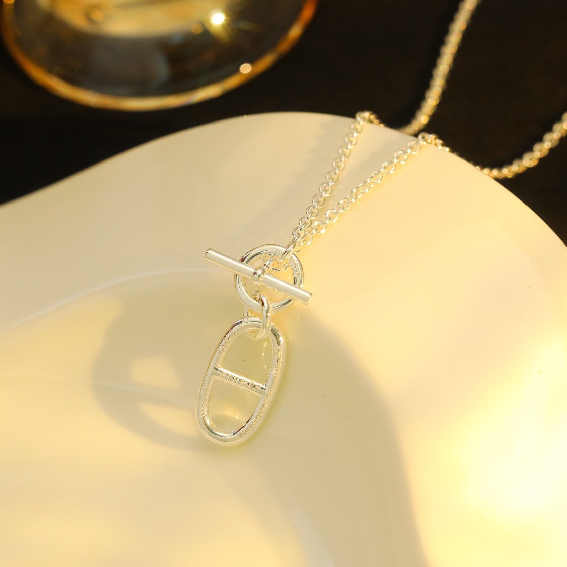 [CA]HM CHAINE D'ANCRE PENDANT NECKLACE STERLING SILVER