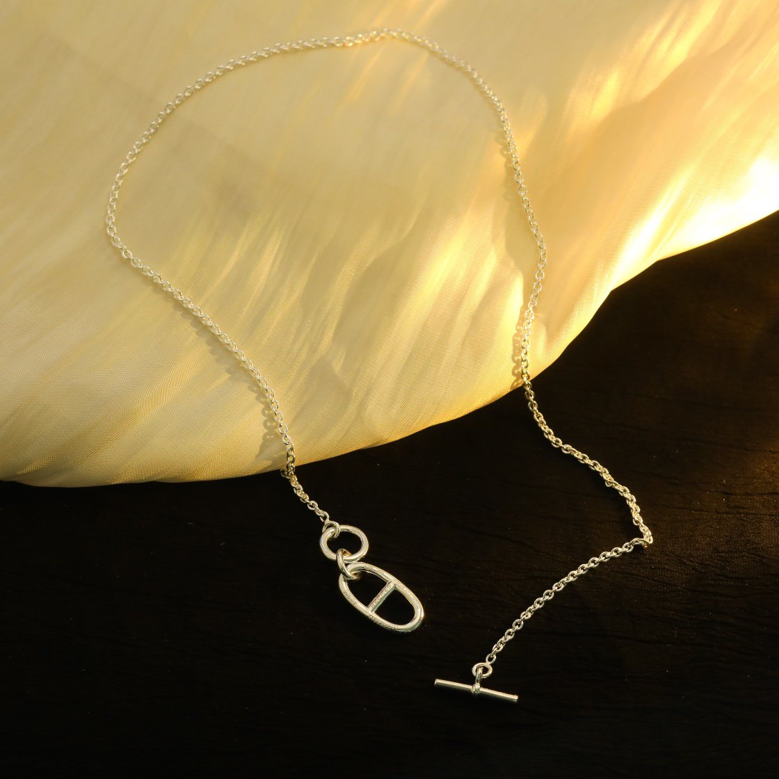 [CA]HM CHAINE D'ANCRE PENDANT NECKLACE STERLING SILVER