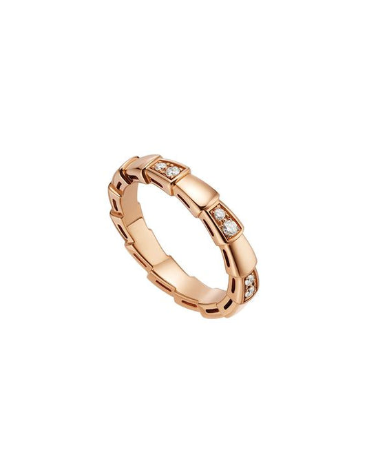 [CA]SERPENTI RING PINK GOLD  3MM