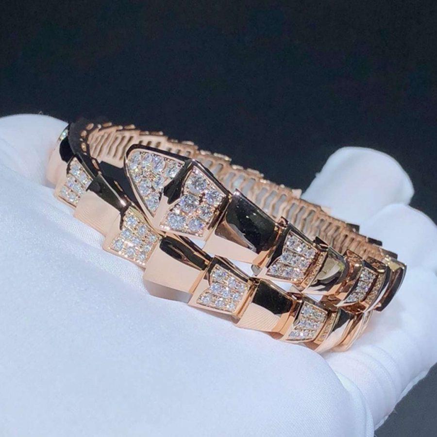 [CA]SERPENTI BRACELET PINK GOLD DIAMOND