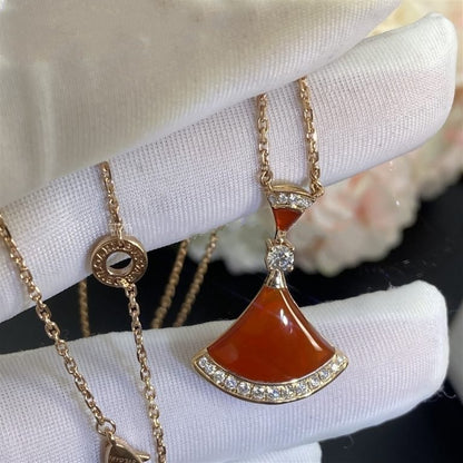 [CA]DREAM NECKLACE CARNELIAN DIAMOND