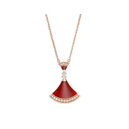 [CA]DREAM NECKLACE CARNELIAN DIAMOND