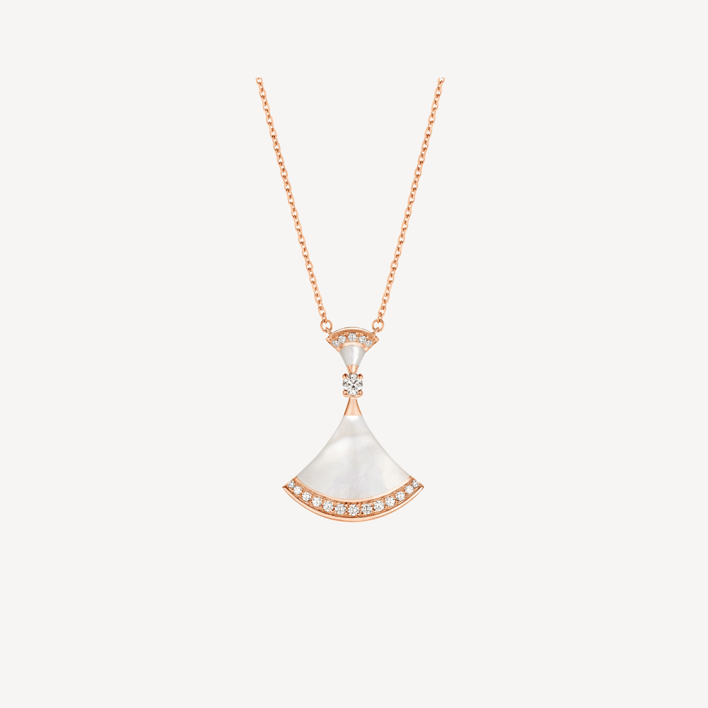 [CA]DREAM NECKLACE MOP PINK GOLD DIAMOND