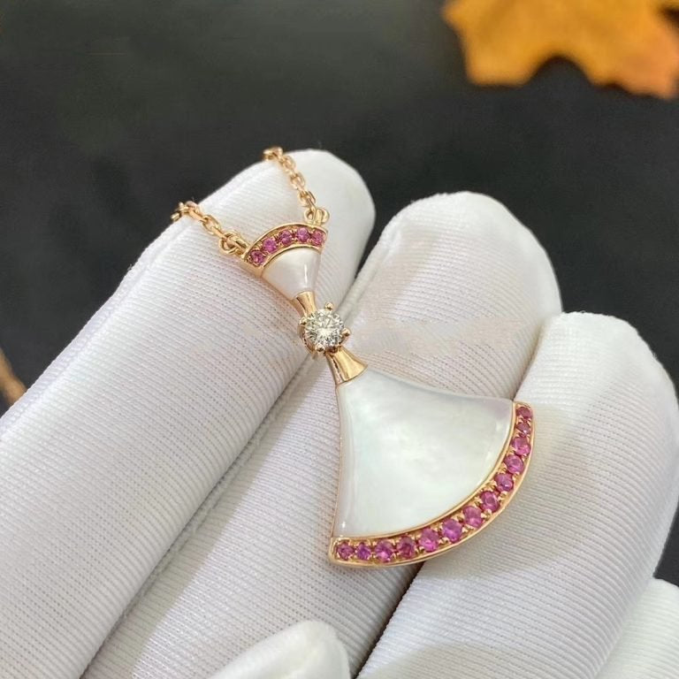 [CA]DREAM NECKLACE MOP PINK DIAMOND