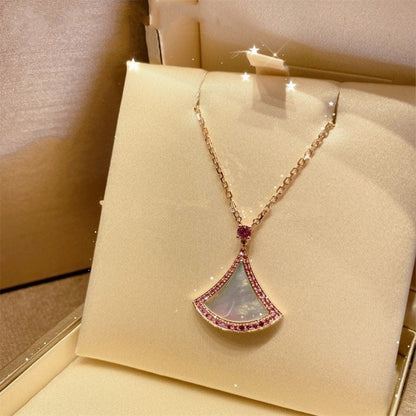 [CA]DREAM NECKLACE MOP DIAMOND PINK