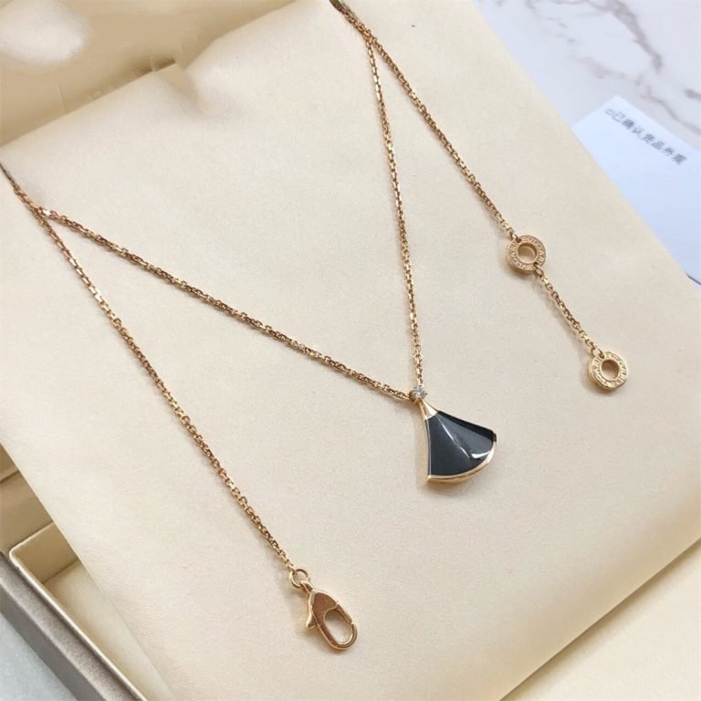 [CA]DREAM NECKLACE ONYX 1 DIAMOND