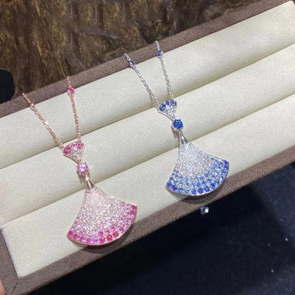 [CA]DREAM NECKLACE AGATE SILVER DIAMOND