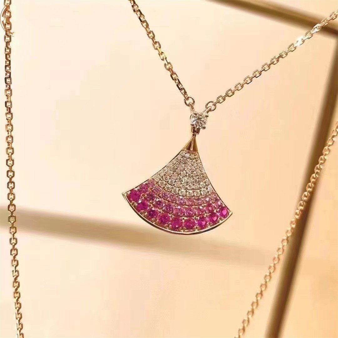 [CA]DREAM NECKLACE PINK GOLD PINK DIAMOND