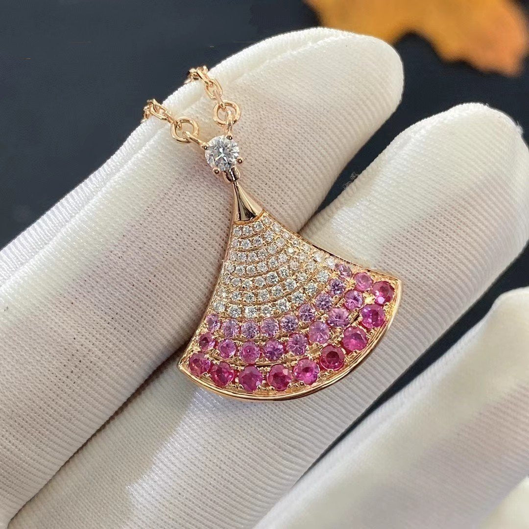 [CA]DREAM NECKLACE PINK GOLD PINK DIAMOND