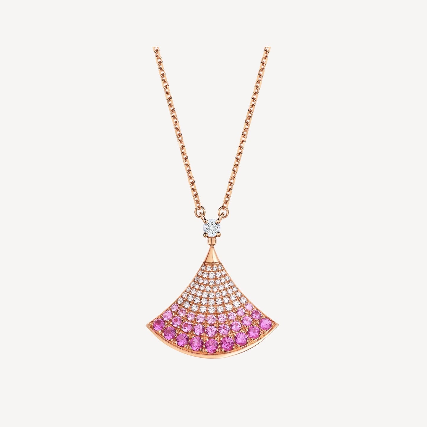 [CA]DREAM NECKLACE PINK GOLD PINK DIAMOND