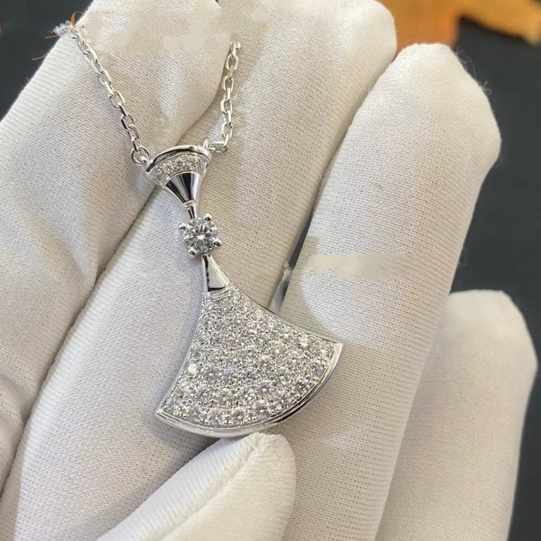 [CA]DREAM NECKLACE SILVER FULL DIAMOND