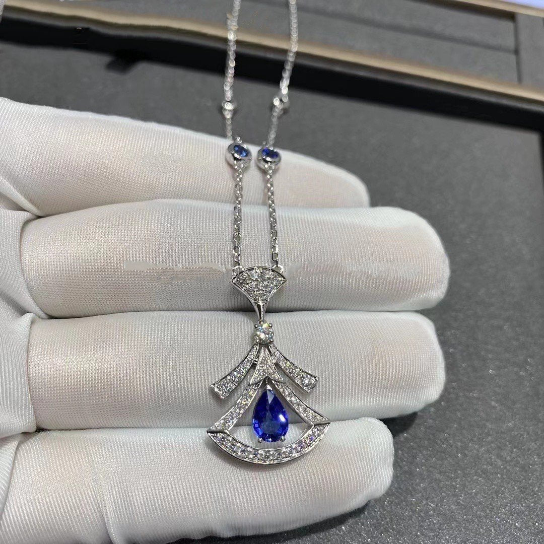 [CA]DREAM NECKLACE AGATE DIAMOND SILVER