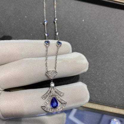 [CA]DREAM NECKLACE AGATE DIAMOND SILVER