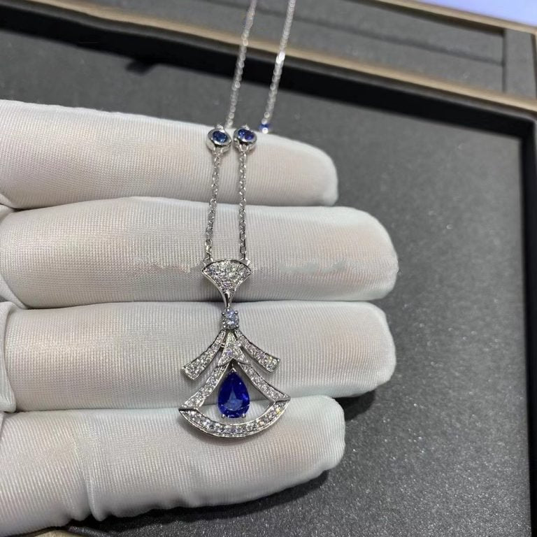 [CA]DREAM NECKLACE AGATE DIAMOND SILVER