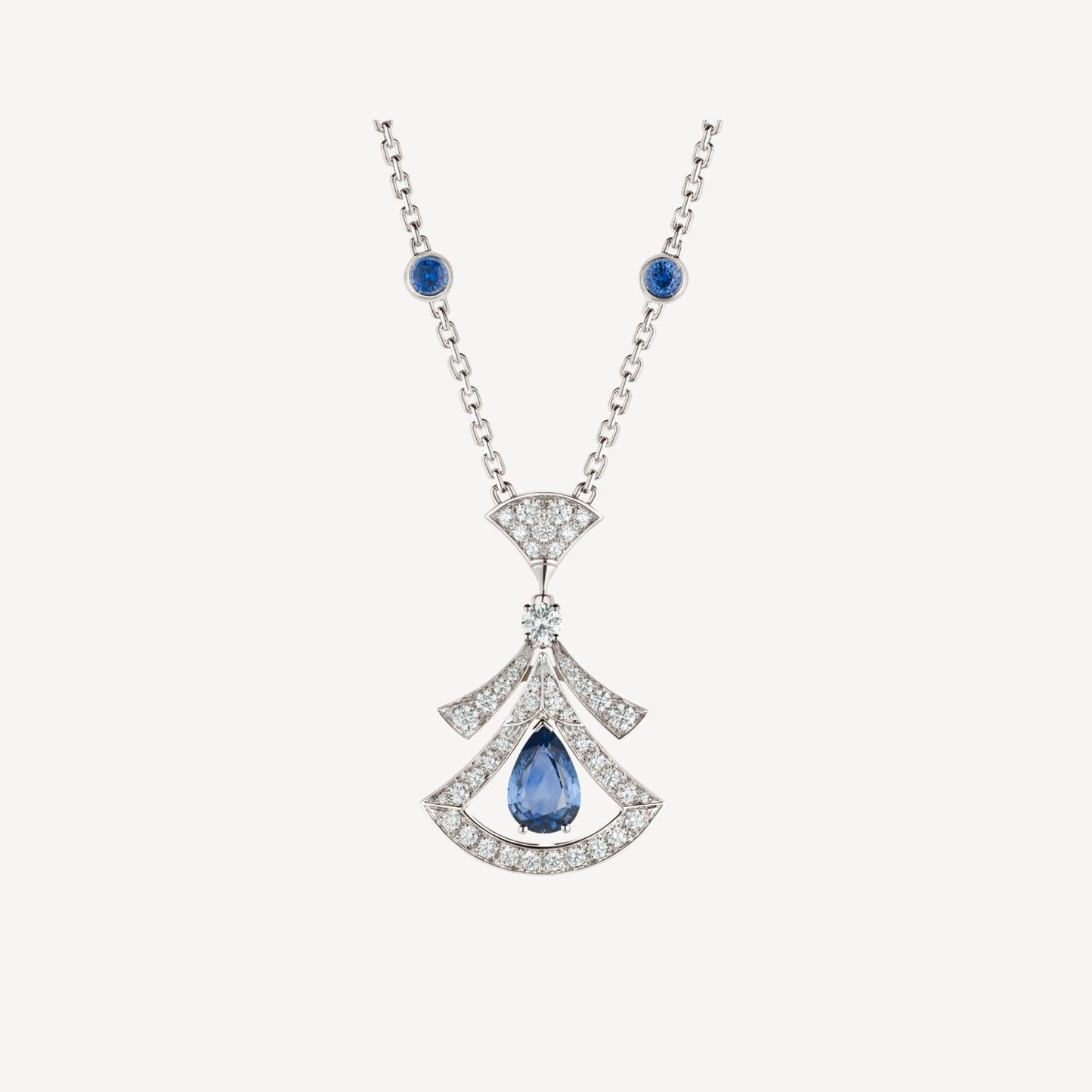 [CA]DREAM NECKLACE AGATE DIAMOND SILVER