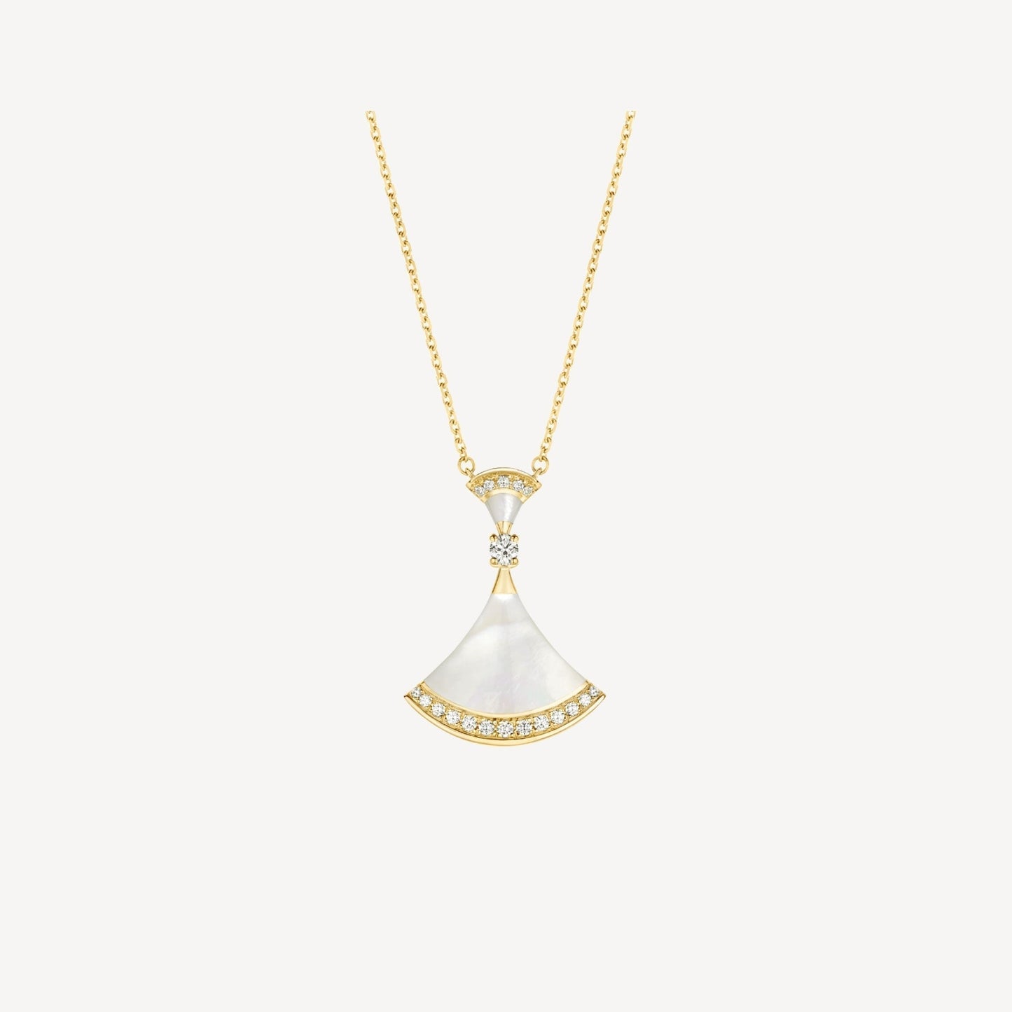 [CA]DREAM NECKLACE MOP GOLD DIAMOND