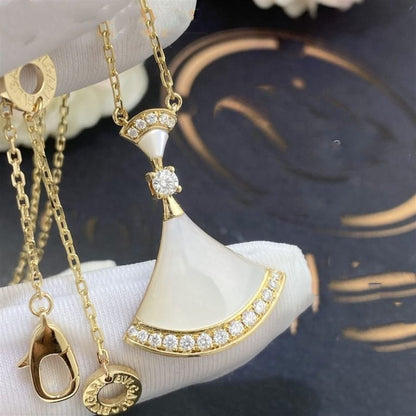 [CA]DREAM NECKLACE MOP GOLD DIAMOND