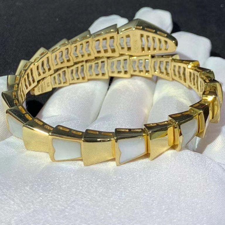 [CA]SERPENTI BRACELET MOP GOLD