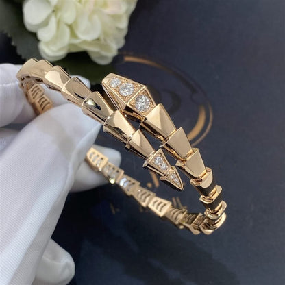 [CA]SERPENTI BRACELET DIAMONDS PINK GOLD