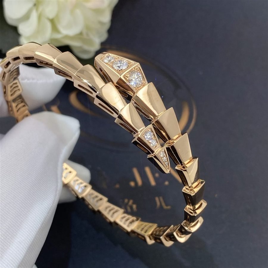 [CA]SERPENTI BRACELET DIAMONDS PINK GOLD