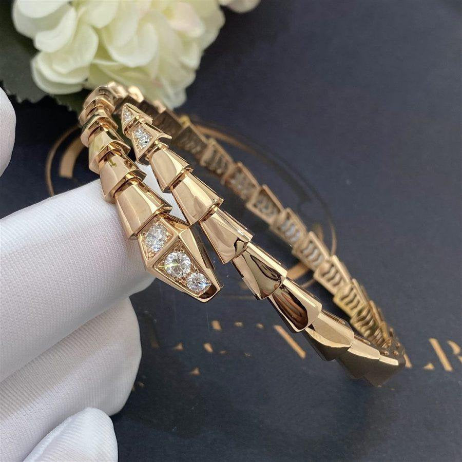 [CA]SERPENTI BRACELET DIAMONDS PINK GOLD