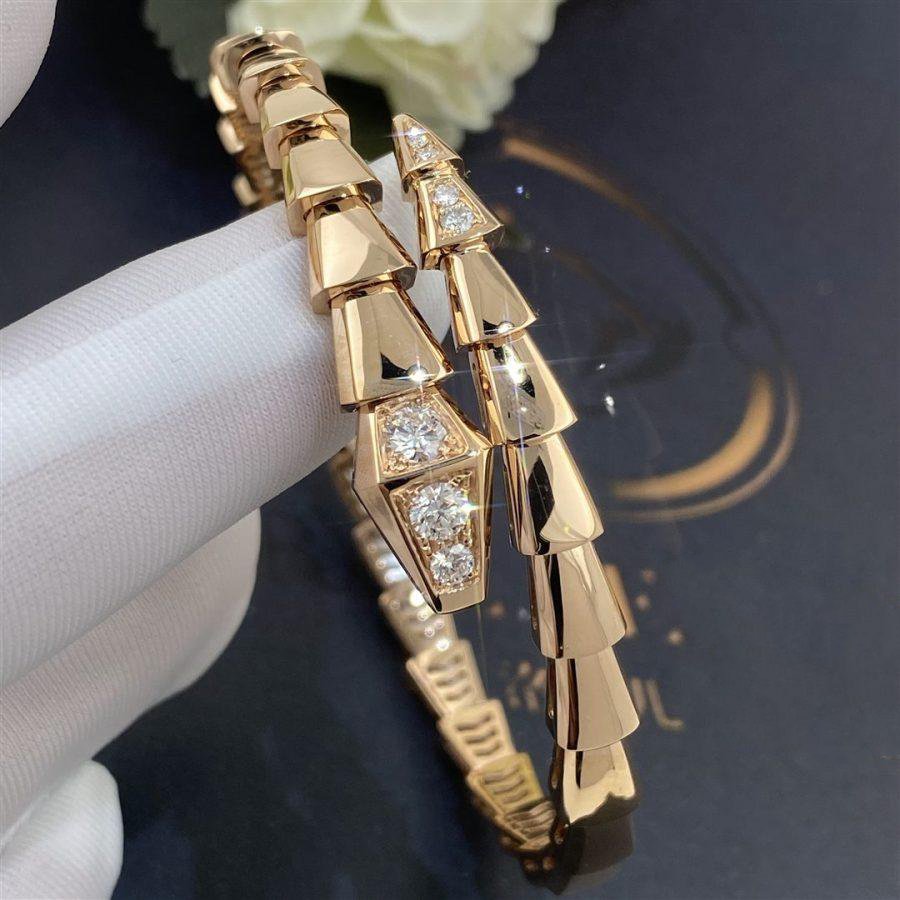 [CA]SERPENTI BRACELET DIAMONDS PINK GOLD