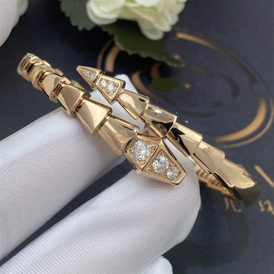 [CA]SERPENTI BRACELET DIAMONDS PINK GOLD