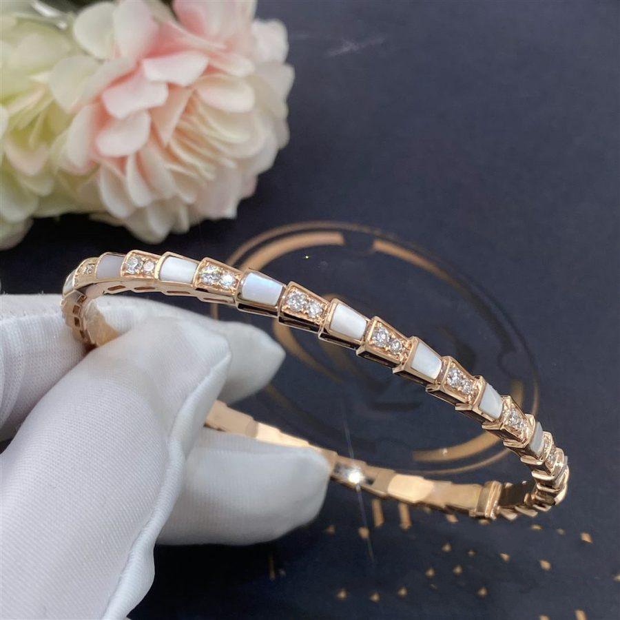 [CA]SERPENTI BRACELET PINK GOLD MOP DIAMOND