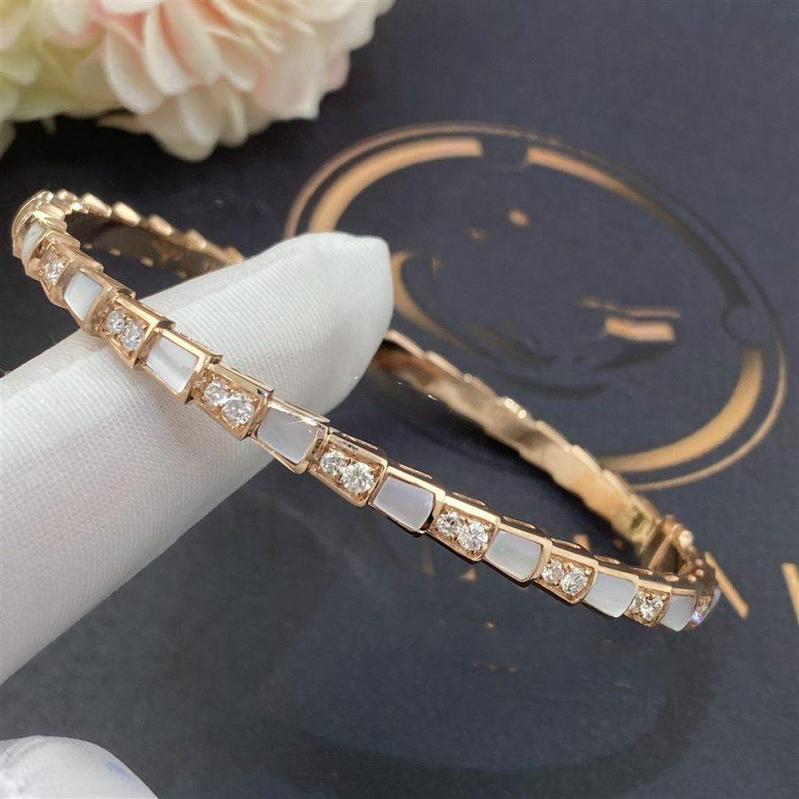 [CA]SERPENTI BRACELET PINK GOLD MOP DIAMOND